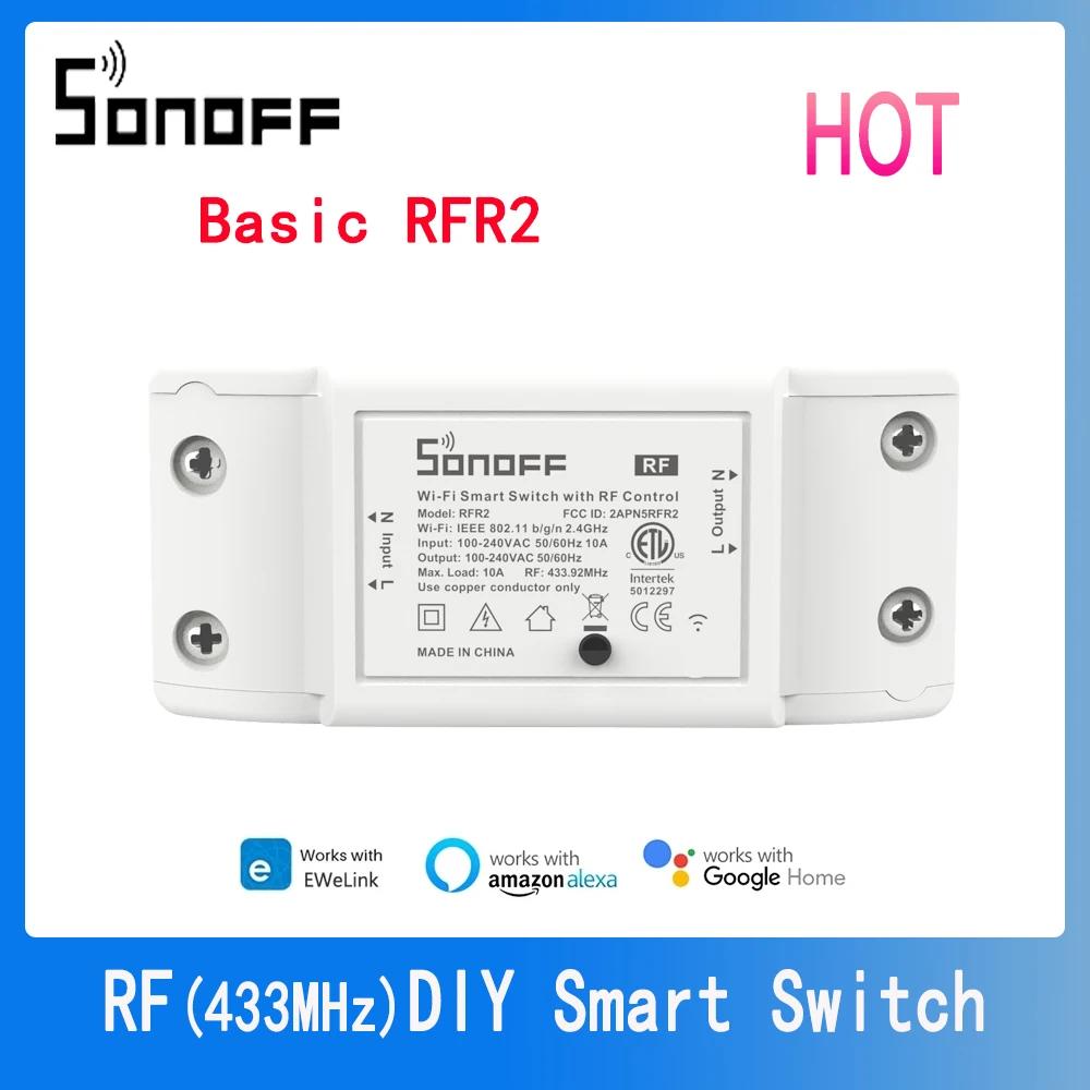 Sonoff-RFR2 Wifi ܱ , DIY Wifi/433MHz RF   ġ, Ʈ Ȩ ڵȭ Sonoff RM433 ewelink Բ ۵մϴ.